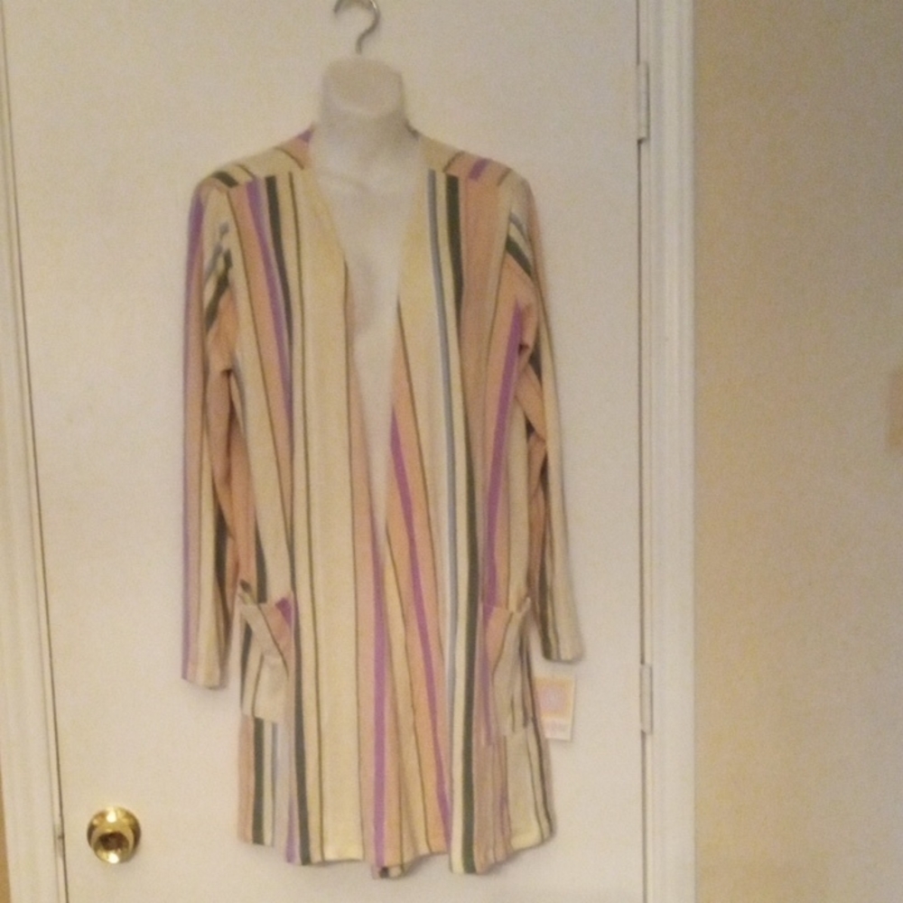 Lularoe Knit Striped Jacket